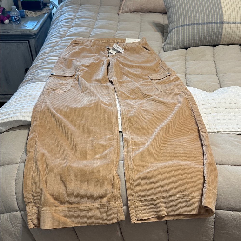American Eagle Outfitters Beige Corduroy Pants